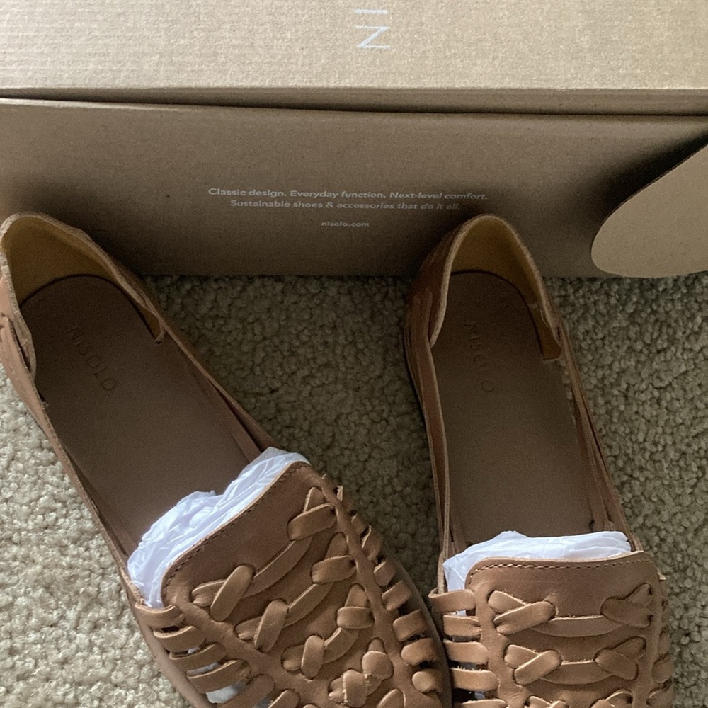 Nisolo Brown Huarache Loafers - Picture 2 of 3